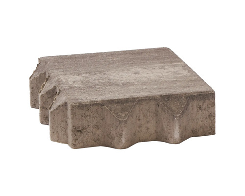Pflasterstein aus Beton mit verzahnten Kanten für Gartenwege und Einfahrten.