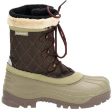 Blackfox Winterstiefel mit gestepptem Schaft, Kunstfellbesatz und Schnürung.