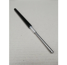 Gasdruckfeder aus Metall mit schwarzem Zylinder und silberner Kolbenstange.