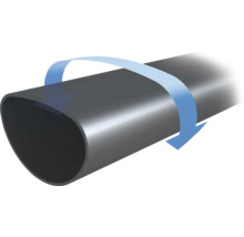 Drehbares ovales Rohr