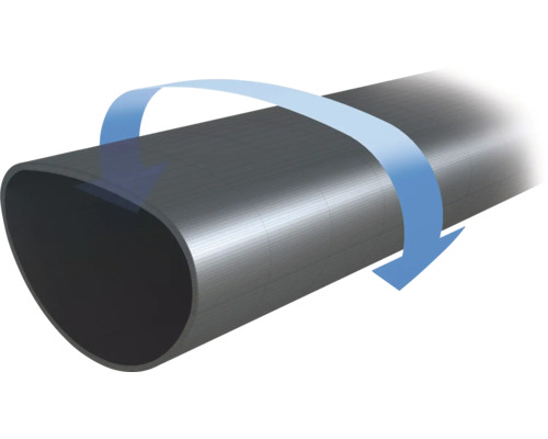 Drehbares ovales Rohr