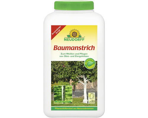Neudorff Baumanstrich zur Pflege von Obst- und Ziergehölzen, anwendungsfertiges Pflanzenhilfsmittel in einer Flasche aus 100 Prozent Altplastik.