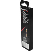 Pattfield Tieflochmarker inklusive 6 Ersatzminen in schwarzer Verpackung.