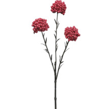 Künstlicher Beerenzweig mit roten Beeren und dunklem Stiel für die Innendekoration.