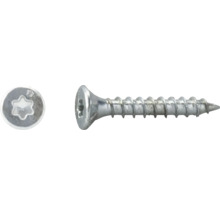 Senkkopfschraube mit Torx-Antrieb aus Metall.
