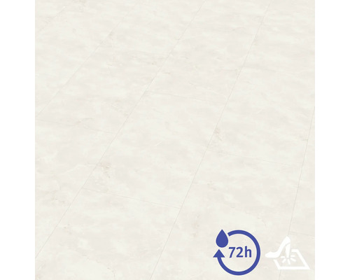 Bodenbelag in Marmoroptik, wasserresistent bis zu 72 Stunden und rutschfest.