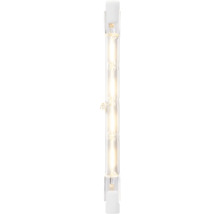 Lineare Halogenlampe oder LED-Stab mit R7s-Sockel, leuchtend, klares Glas.