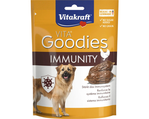 Vitakraft Hundesnack VITA Goodies Immunity zur Stärkung des Immunsystems, getreidefrei, ohne Zuckerzusatz, hergestellt in Deutschland.