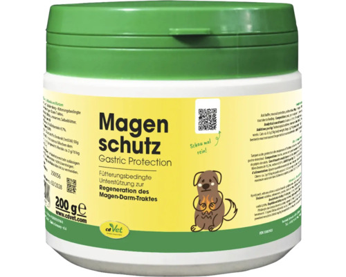 cdVet Magenschutz Gastric Protection, Futterergänzung für Hunde und Katzen zur Unterstützung des Magen-Darm-Traktes, 200 Gramm.