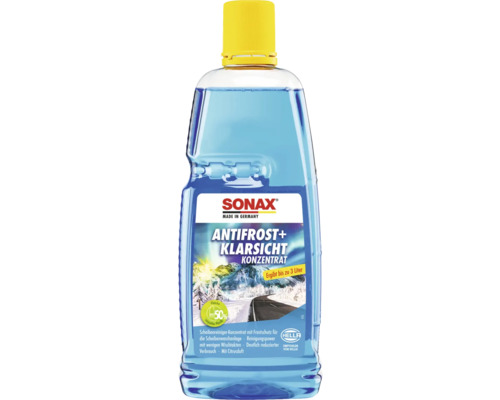 SONAX Antifrost und Klarsicht Konzentrat, Scheibenreiniger mit Frostschutz für die Scheibenwaschanlage, ergibt bis zu 3 Liter.