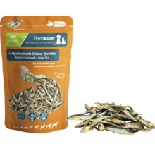 Dauerkauer Fischkauer Luftgetrocknete Ostsee-Sprotten, proteinreicher Snack für Hunde und Katzen, glutenfrei und zuckerfrei.