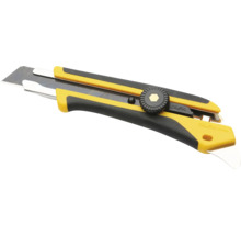 Olfa Cuttermesser mit ergonomischem Griff, Feststellrad und scharfer Abbrechklinge aus Stahl.