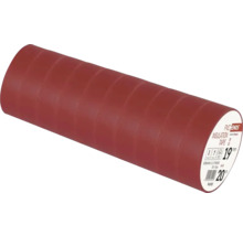 EMOS PVC-Isolierband-Set mit 10 Rollen, 19 Millimeter mal 20 Meter, rot.