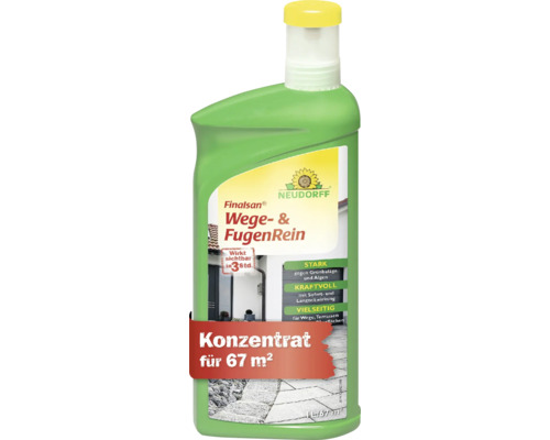 Neudorff Finalsan Wege- und Fugenrein Konzentrat, 1 Liter, für 67 Quadratmeter, gegen Algen und Grünbelag auf Wegen und Terrassen.