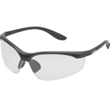 Gebol Schutzbrille mit klaren Gläsern und schwarzem Kunststoffgestell.