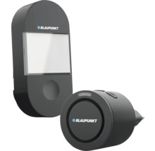 Blaupunkt Funkklingel-Set bestehend aus einem Sender mit Namensschild und einem Empfänger für die Steckdose.