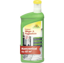 Neudorff Finalsan Wege- und Fugenrein Konzentrat für 67 Quadratmeter, wirkt sichtbar in drei Stunden, 1 Liter Kunststoffflasche, Neudorff Logo.