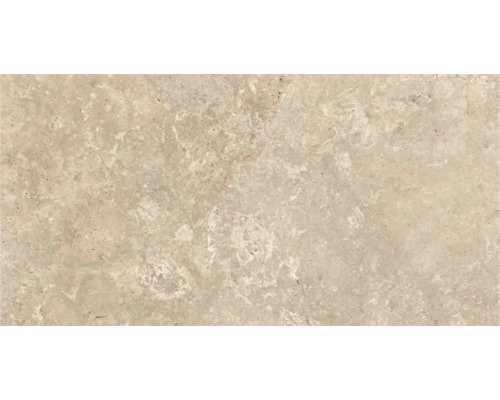 Beige Bodenfliese in Natursteinoptik mit fein strukturierter, matter Oberfläche.