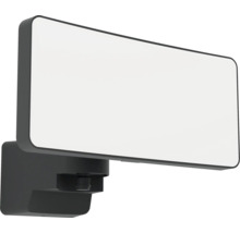 LED-Außenwandleuchte mit Bewegungsmelder, rechteckig, flach.