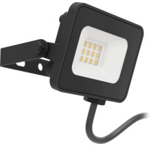 Schwarzer LED Außenstrahler mit Montagebügel und sichtbaren LED Chips