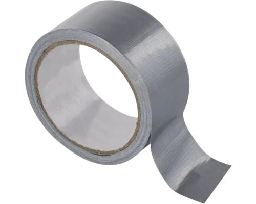 Rolle silbernes Panzerband aus Gewebe.