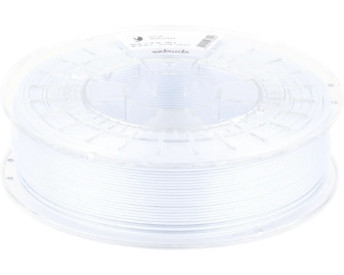 Weiße 3D-Drucker-Filament-Spule von Extrudr.