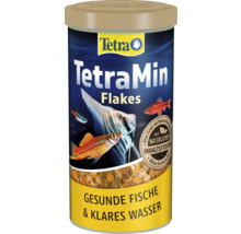 TetraMin Flakes Fischfutter für Zierfische in der Dose für gesundes Wasser und gesunde Fische, mit natürlichen Inhaltsstoffen.