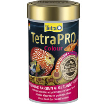 TetraPRO Colour Fischfutter für Aquarienfische in der Dose für intensive Farben mit natürlichen Inhaltsstoffen und Präbiotika.