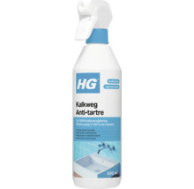 HG Kalkweg Schaumspray 500 Milliliter zur Entfernung von Kalkablagerungen im Badezimmer.