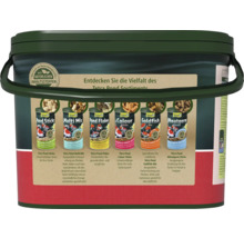 Tetra Pond Fischfutter Sortiment im Eimer mit Pond Sticks, Multi Mix, Pond Flakes, Colour Sticks, Goldfish Mix und Wheatgerm Sticks. Mit natürlichen Inhaltsstoffen.