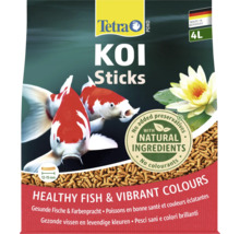 Tetra Pond Koi Sticks, Hauptfutter für Koi, 4 Liter, natürliche Inhaltsstoffe, ohne Konservierungsstoffe, Pelletgröße 12 bis 15 Millimeter.