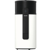 Stiebel Eltron Warmwasser-Wärmepumpe in Weiß und Schwarz mit Stiebel Eltron Logo und Bedienfeld.