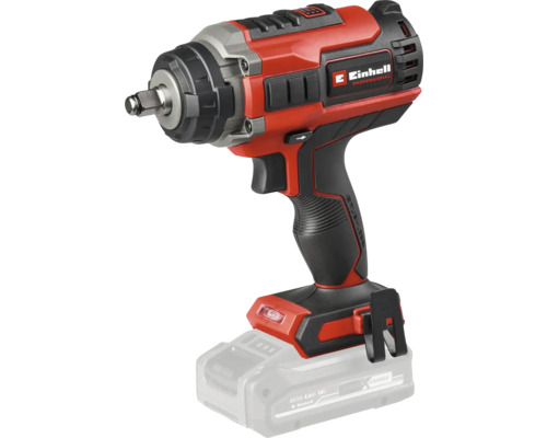 Einhell Professional Akku-Schlagschrauber mit bürstenlosem Motor, 18 Volt, Power X-Change, Gürtelclip und LED-Licht.