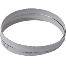 Bandsägeblatt aus Metall mit gezackter Kante.