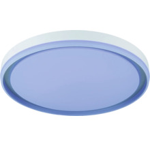Runde LED-Deckenleuchte mit flachem Design und integriertem Lichtring.