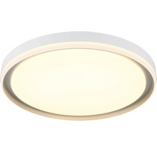 Runde LED Deckenleuchte mit flachem Design und großflächigem Lichtaustritt.