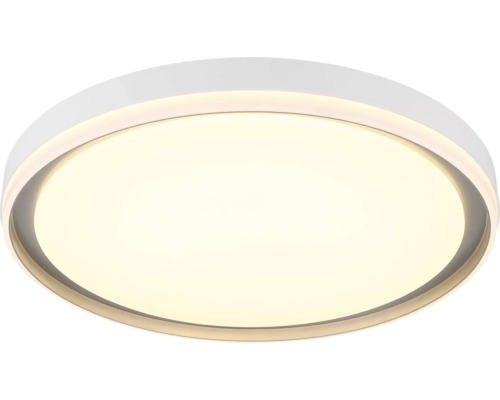 Runde LED Deckenleuchte mit flachem Design und großflächigem Lichtaustritt.