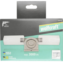 Wolfcraft Bohrmaschinenpumpe in Verpackung, für Bohrmaschinen ab 600 Watt, maximale Förderleistung 3000 Liter pro Stunde, 10 Jahre Garantie.