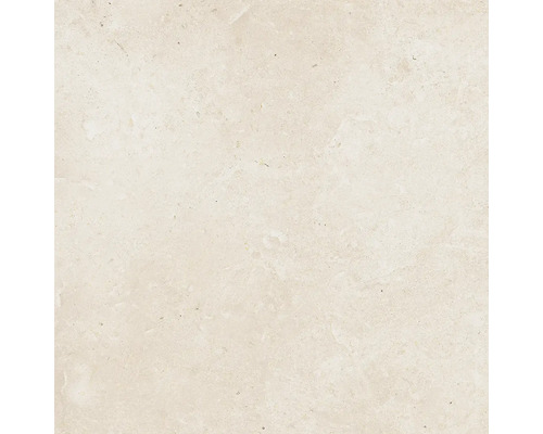 Beige Feinsteinzeugfliese in Natursteinoptik mit feiner Struktur.