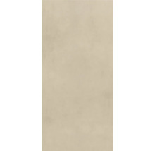 Feinsteinzeugfliese in Betonoptik, matte Oberfläche, beige.