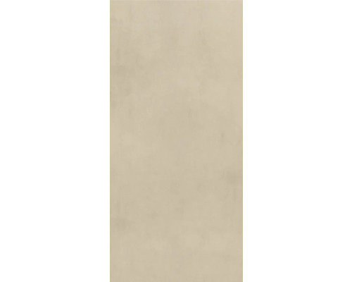 Feinsteinzeugfliese in Betonoptik, matte Oberfläche, beige.