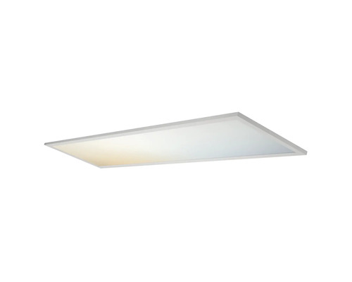 Flaches, rechteckiges LED-Panel für die Deckenmontage mit einstellbarer Farbtemperatur.