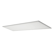 Rechteckiges LED-Panel, flache Deckenleuchte mit Metallrahmen und weißer Diffusorfläche.