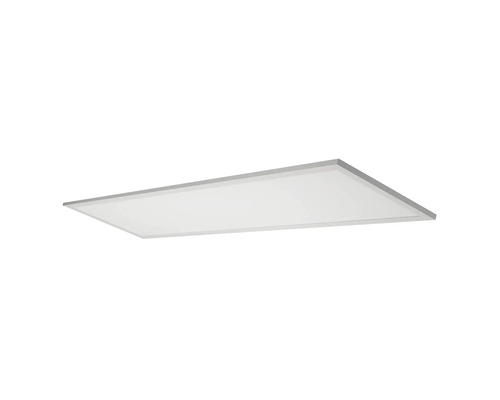 Rechteckiges LED-Panel, flache Deckenleuchte mit Metallrahmen und weißer Diffusorfläche.