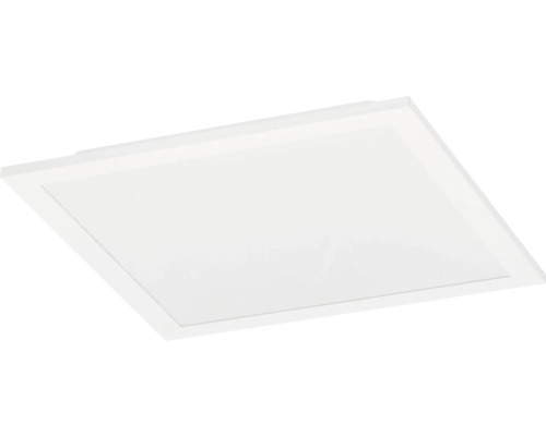 Quadratisches weißes LED-Panel zur Deckenmontage.