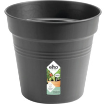 Runder Pflanztopf von Elho aus recyceltem Kunststoff mit Entwässerungslöchern für den Garten