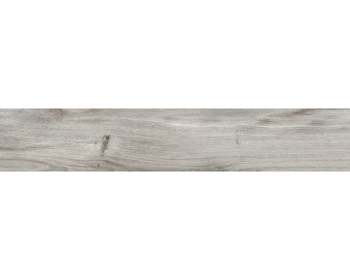 Bodenfliese in Holzoptik mit Maserung und Astlöchern