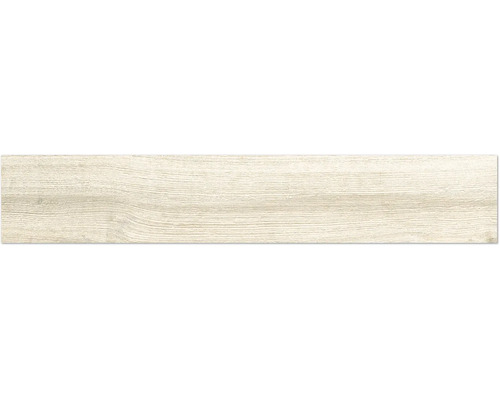 Paneel in heller Holzoptik mit feiner horizontaler Maserung.