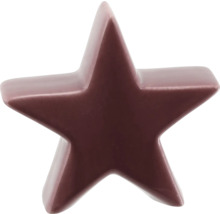 Dekostern aus Keramik in Dunkelrot.