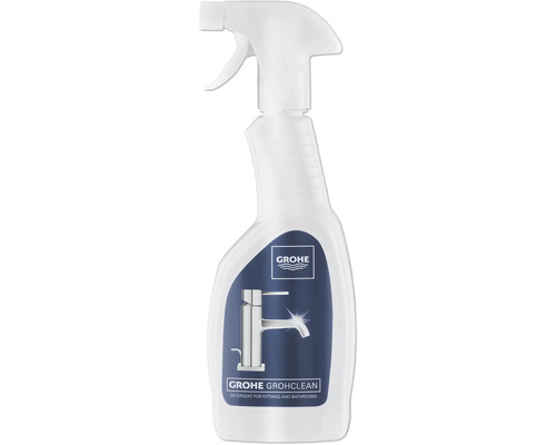 GROHE GROHCLEAN Reinigungsmittel für Armaturen und Badezimmer in einer weißen Sprühflasche.